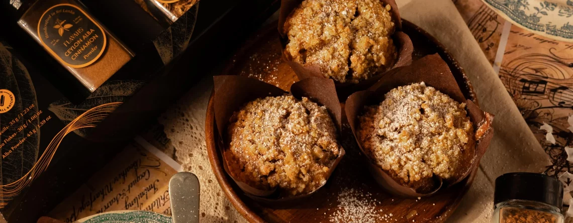 Apple Muffins with Ceylon Cinnamon Recipe