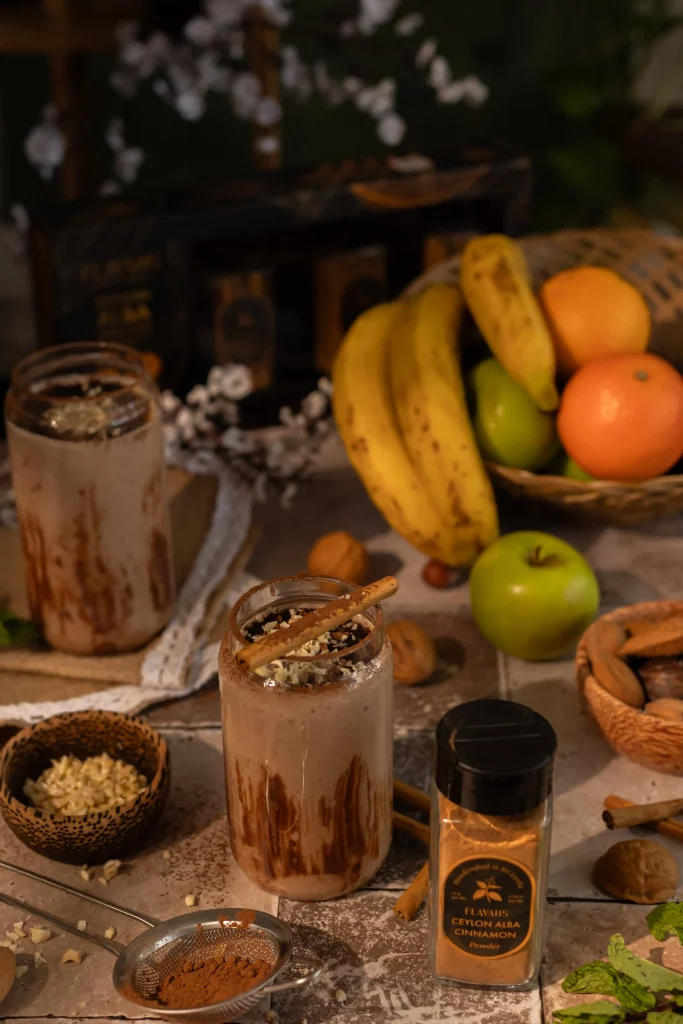 Ceylon Cinnamon Vanilla Smoothie banana and yoghurt Recipe