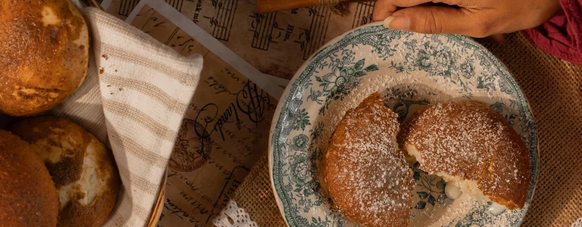 Coffee Cinnamon Buns with Cream Cheese Filling Recipe