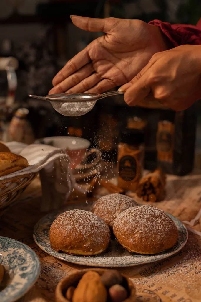 Coffee with Ceylon Cinnamon Buns with Cream Cheese Recipe
