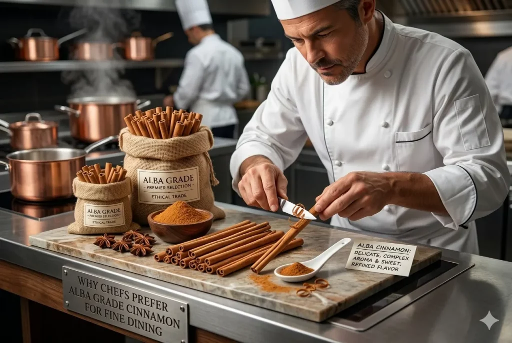 Chefs Number 1 choice is alba cinnamon by flavahs brand for bulk orders, wholesale, corporate gifts, hotels, hospitality in USA